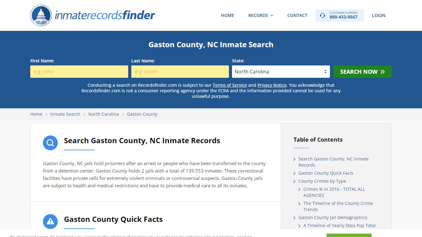 Gaston County, NC Inmate Lookup & Jail Records Online